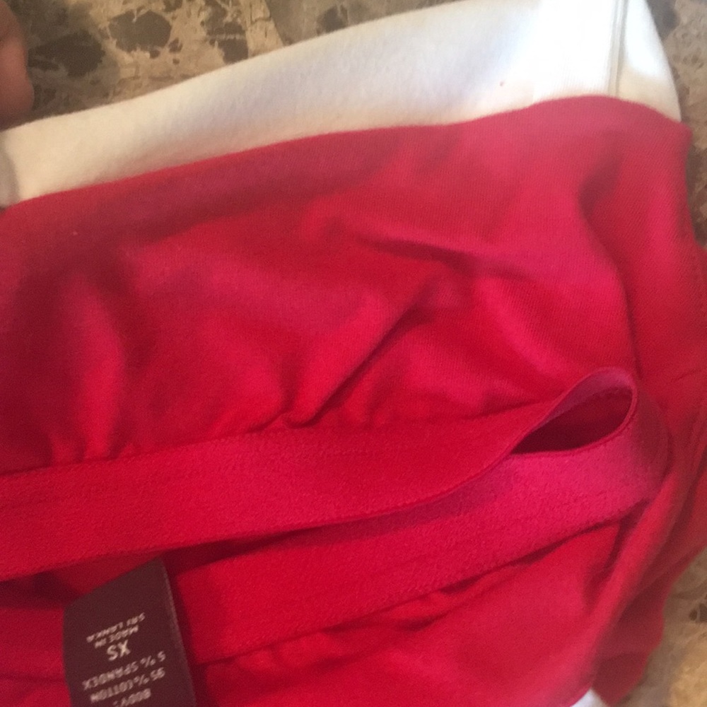 Moda International red white summer Dress size XS - Picture 6 of 8